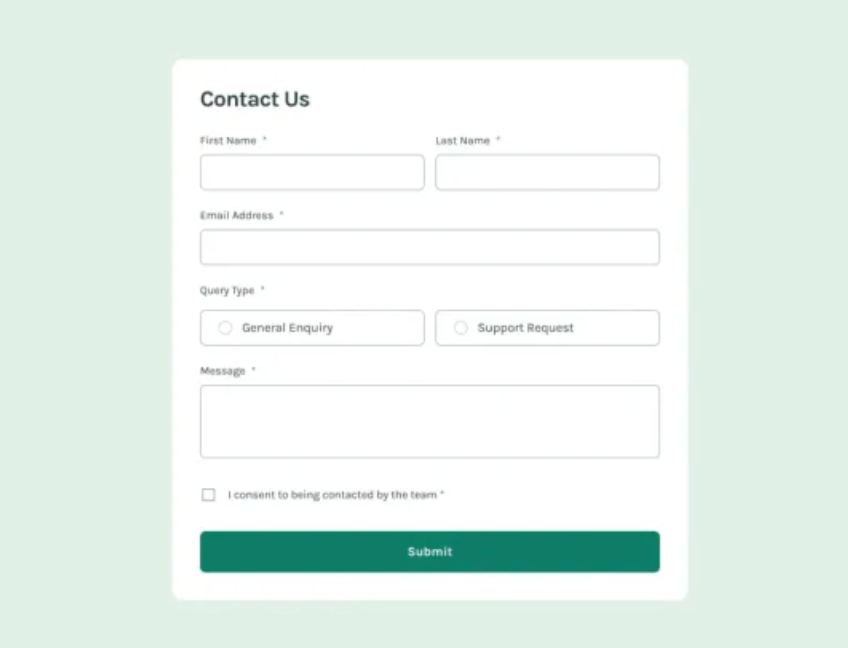 Contact Form